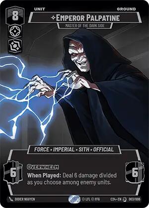 Emperor Palpatine - Master of the Dark Side (003/006) (2024 Convention Exclusive) (003/006) [Miscellaneous] | Cards and Coasters CA