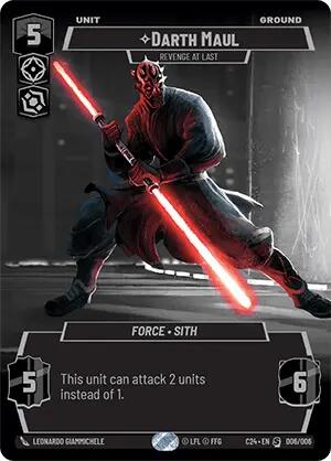 Darth Maul - Revenge at Last (006/006) (2024 Convention Exclusive) (006/006) [Miscellaneous] | Cards and Coasters CA