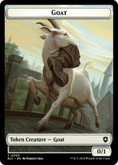 Goat // Wolf (032) Double-Sided Token [Bloomburrow Commander Tokens] | Cards and Coasters CA