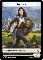 Soldier // Citizen Double-Sided Token [Bloomburrow Commander Tokens] | Cards and Coasters CA