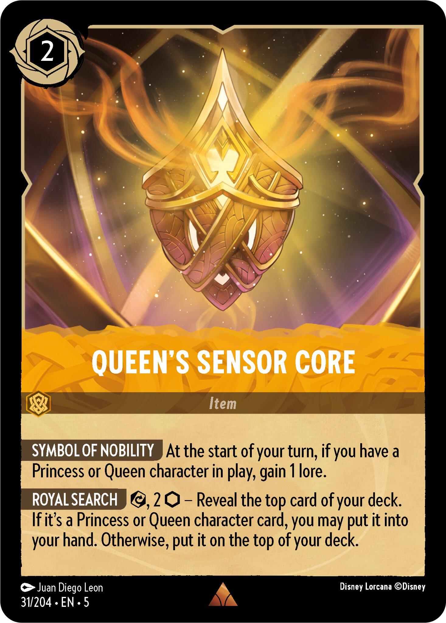 Queen's Sensor Core (31/204) [Shimmering Skies] | Cards and Coasters CA