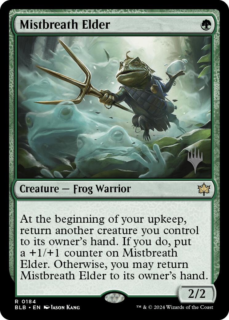 Mistbreath Elder (Promo Pack) [Bloomburrow Promos] | Cards and Coasters CA