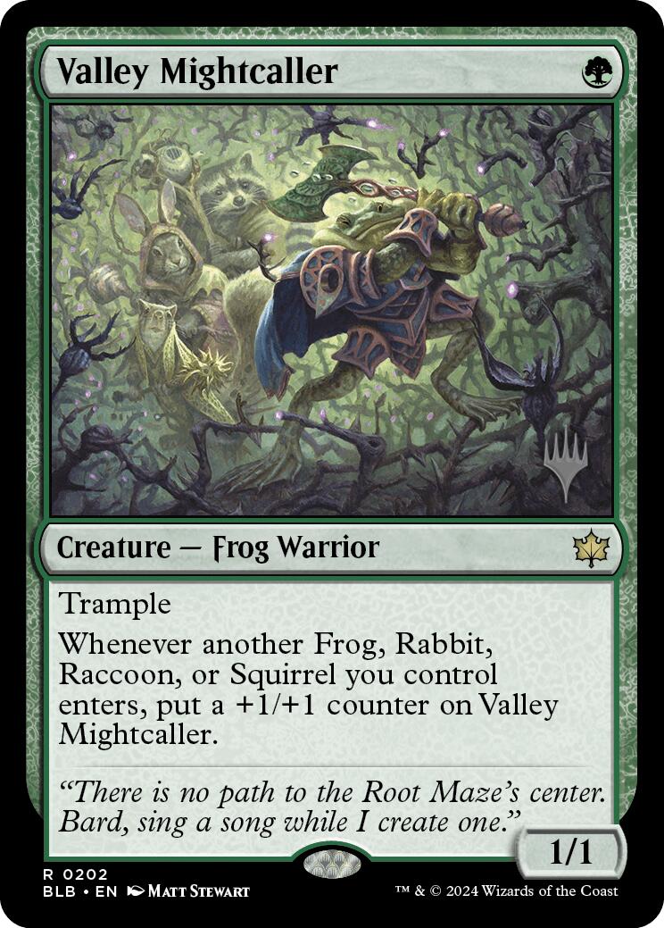 Valley Mightcaller (Promo Pack) [Bloomburrow Promos] | Cards and Coasters CA