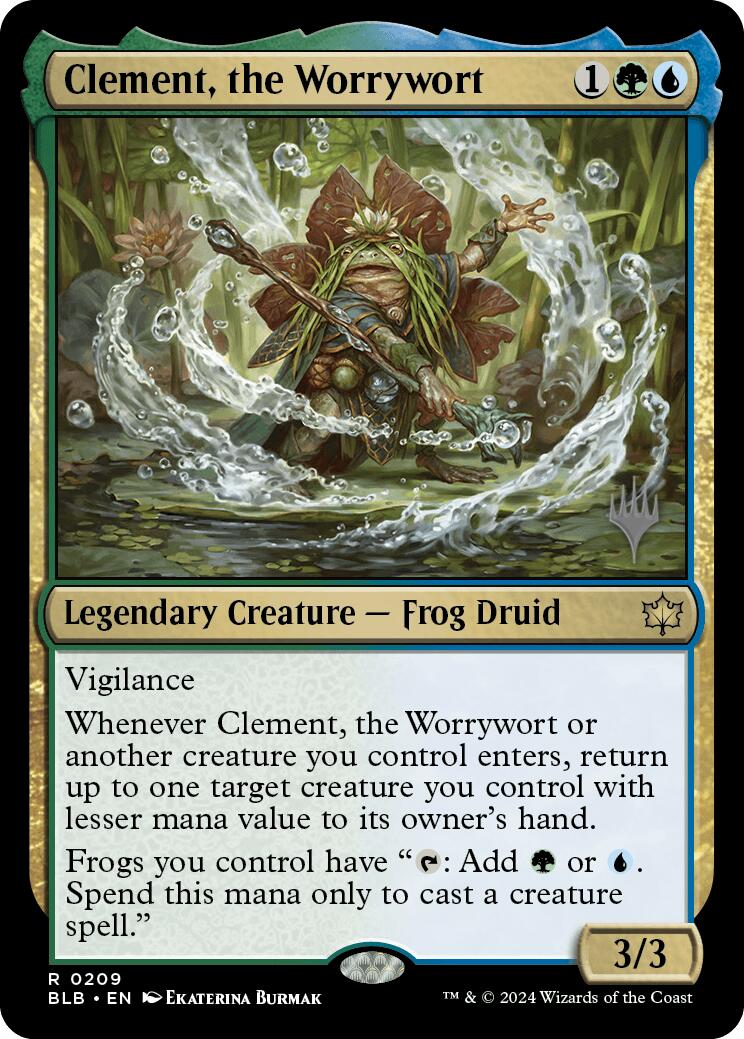 Clement, the Worrywort (Promo Pack) [Bloomburrow Promos] | Cards and Coasters CA