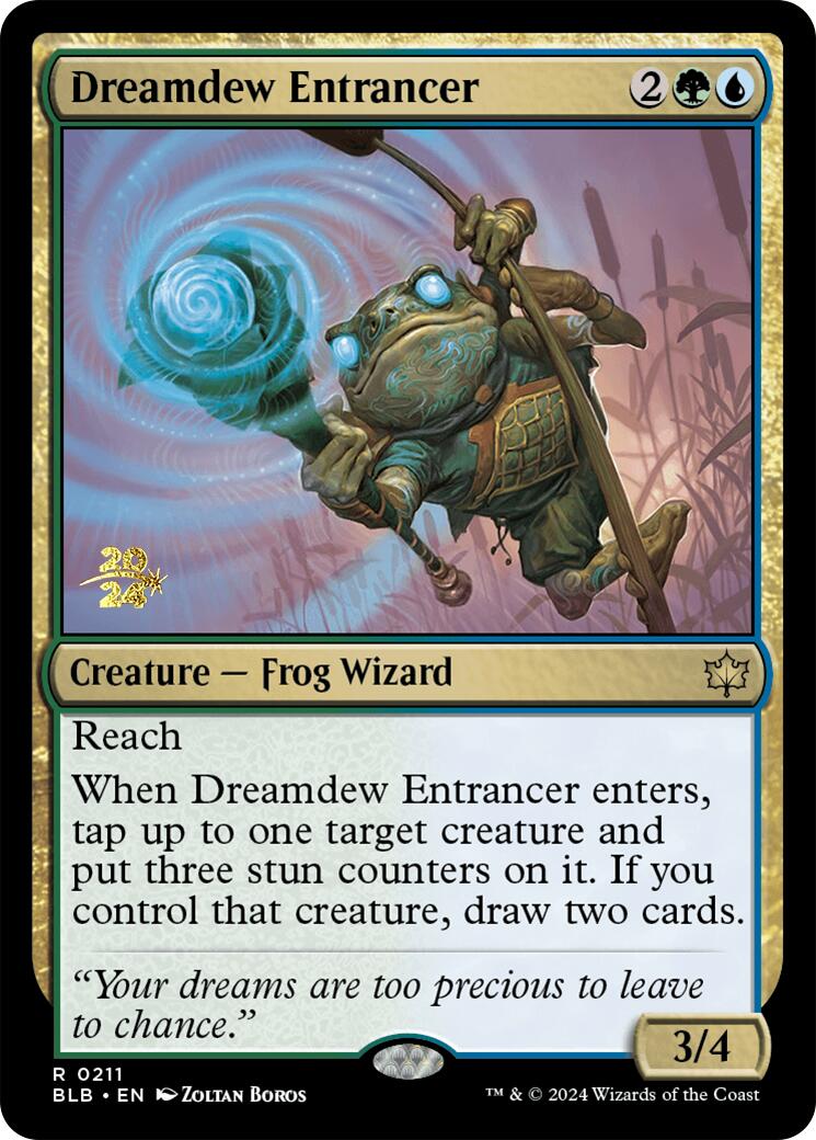 Dreamdew Entrancer [Bloomburrow Prerelease Promos] | Cards and Coasters CA