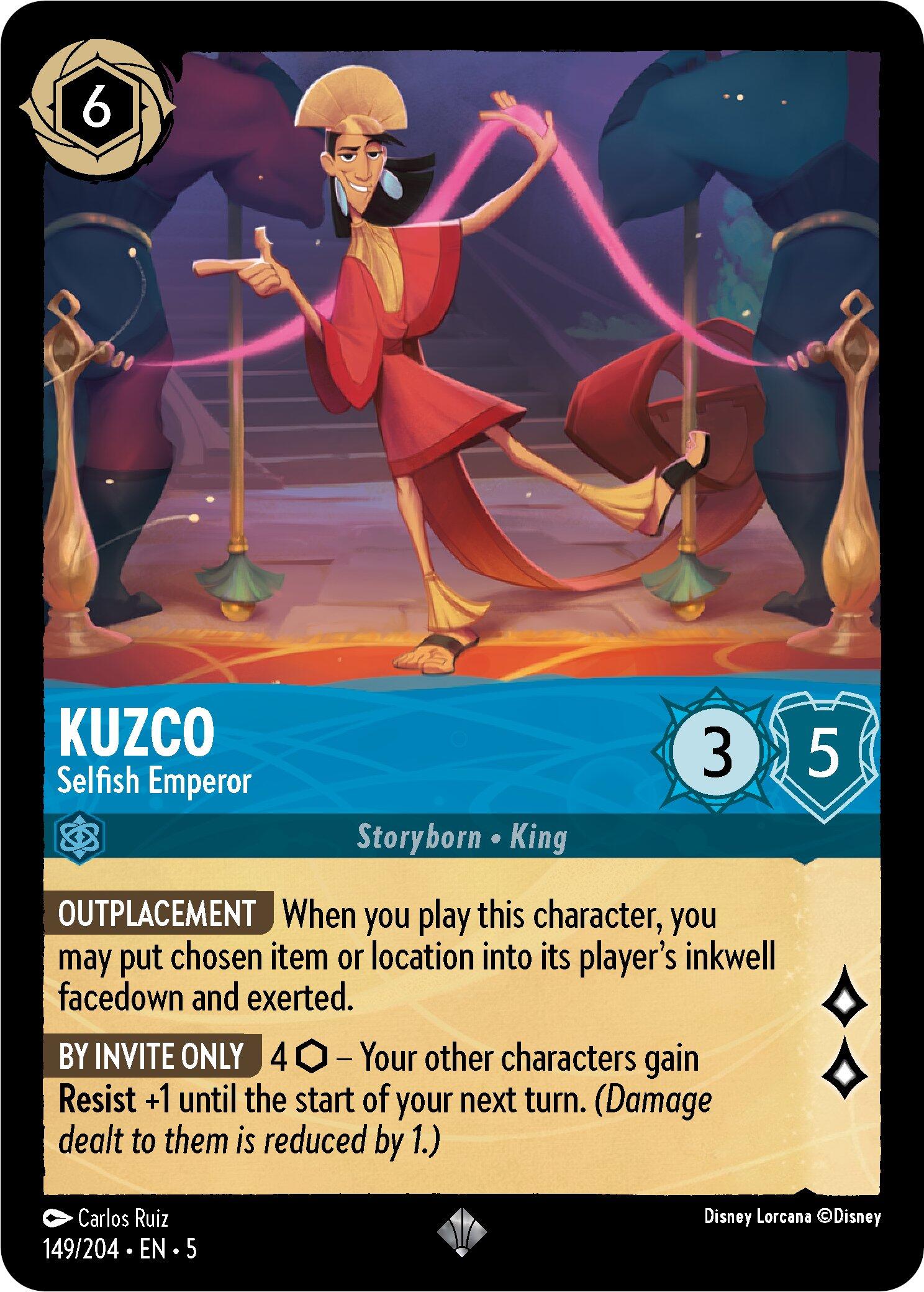 Kuzco - Selfish Emperor (149/204) [Shimmering Skies] | Cards and Coasters CA