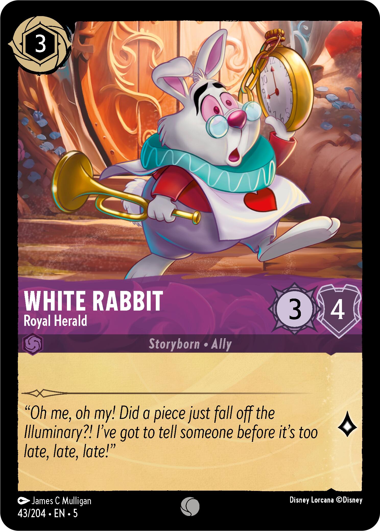 White Rabbit - Royal Herald (43/204) [Shimmering Skies] | Cards and Coasters CA