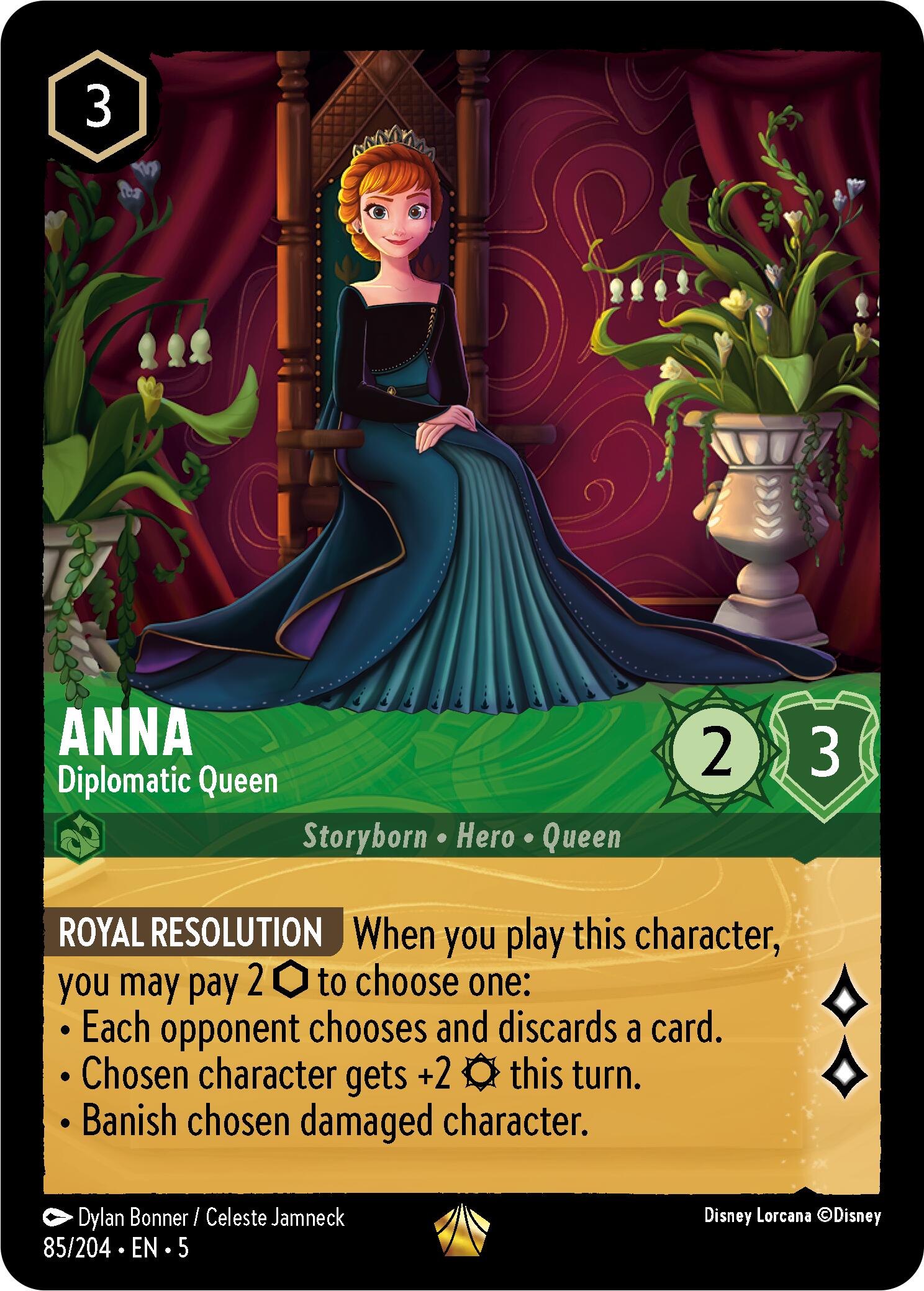 Anna - Diplomatic Queen (85/204) [Shimmering Skies] | Cards and Coasters CA