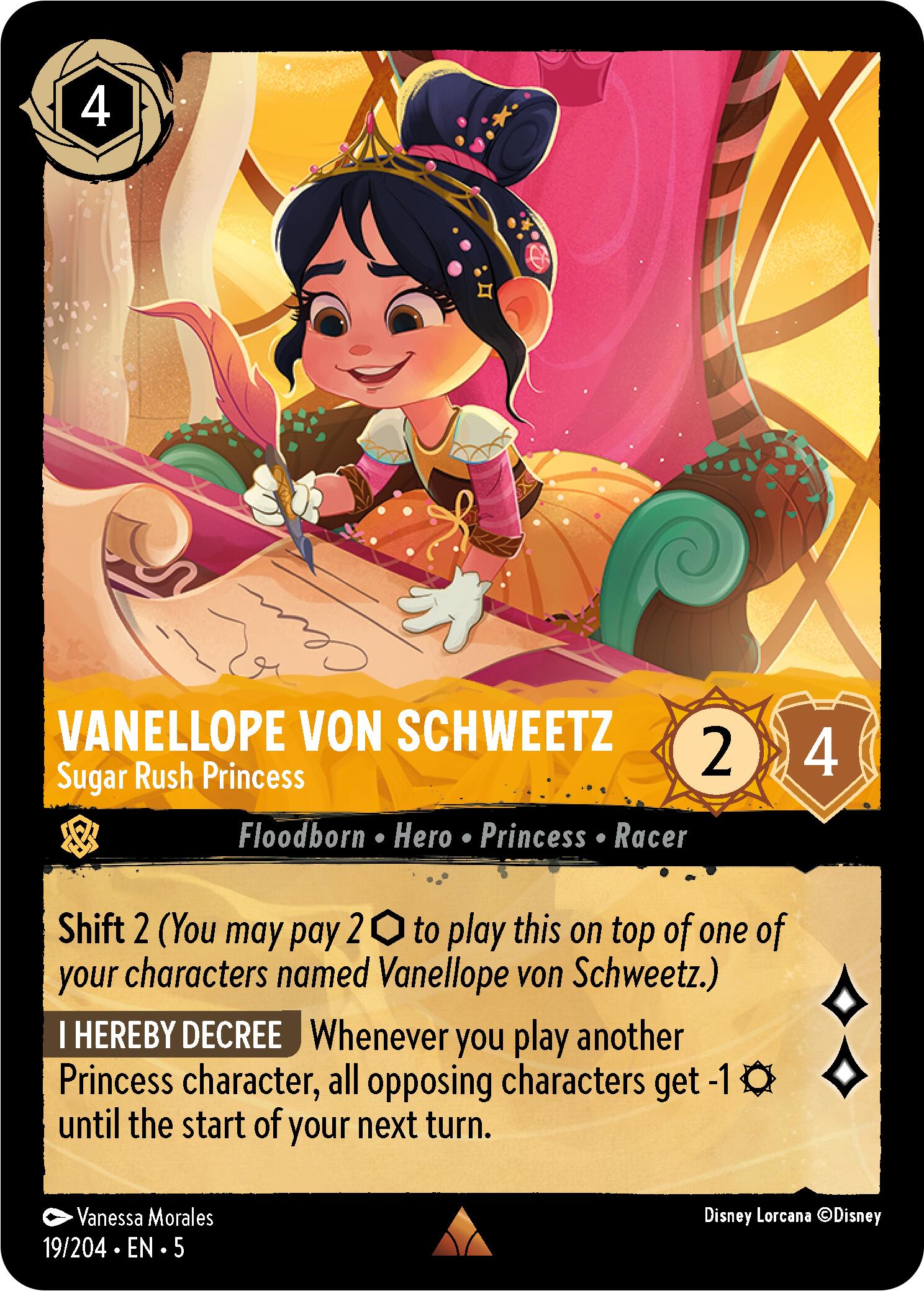 Vanellope von Schweetz - Sugar Rush Princess (19/204) [Shimmering Skies] | Cards and Coasters CA