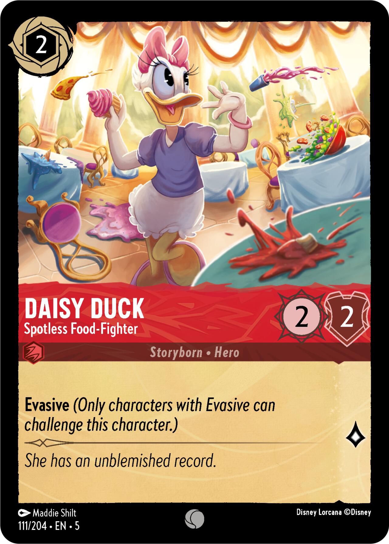 Daisy Duck - Spotless Food-Fighter (111/204) [Shimmering Skies] | Cards and Coasters CA