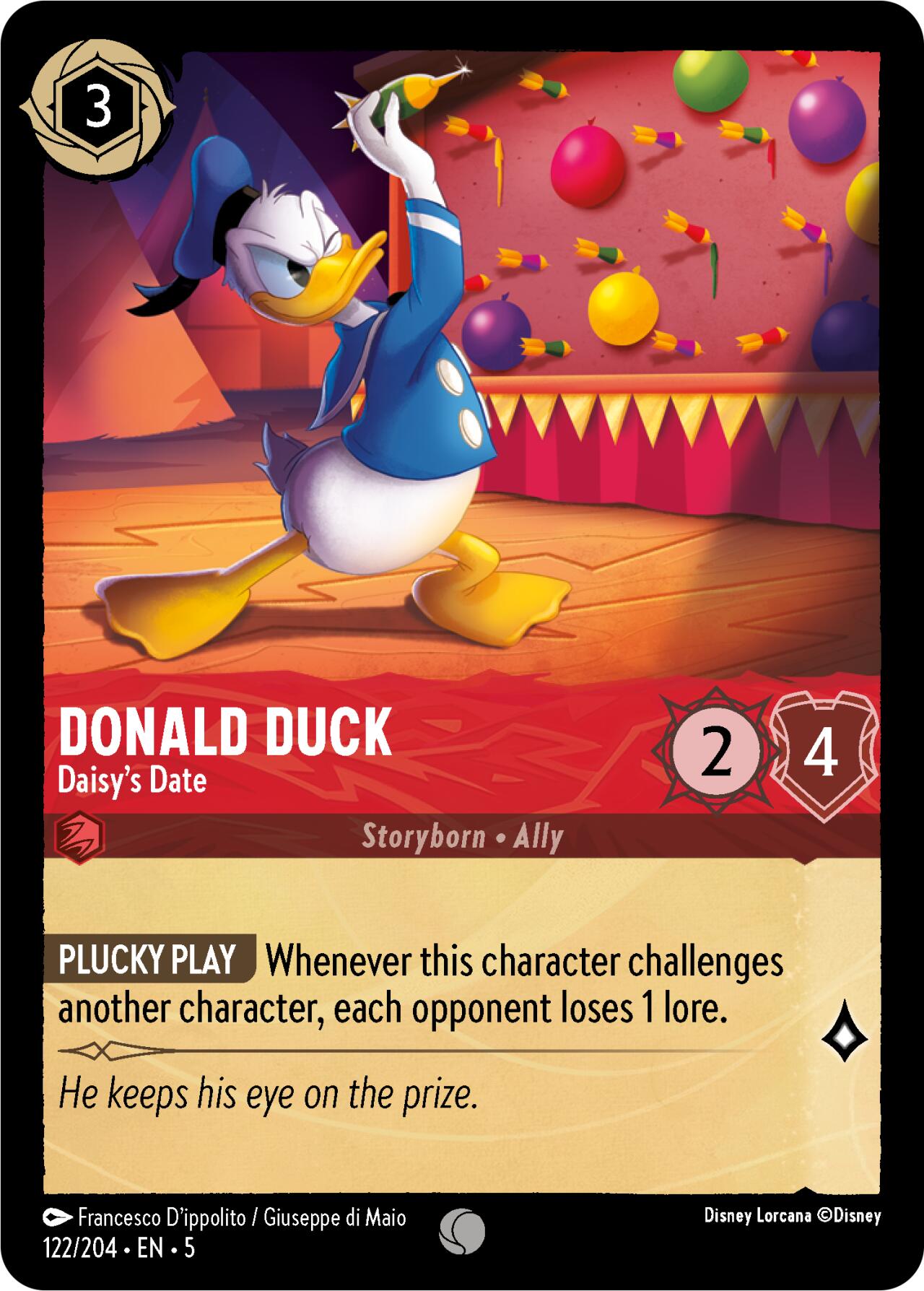 Donald Duck - Daisy's Date (122/204) [Shimmering Skies] | Cards and Coasters CA