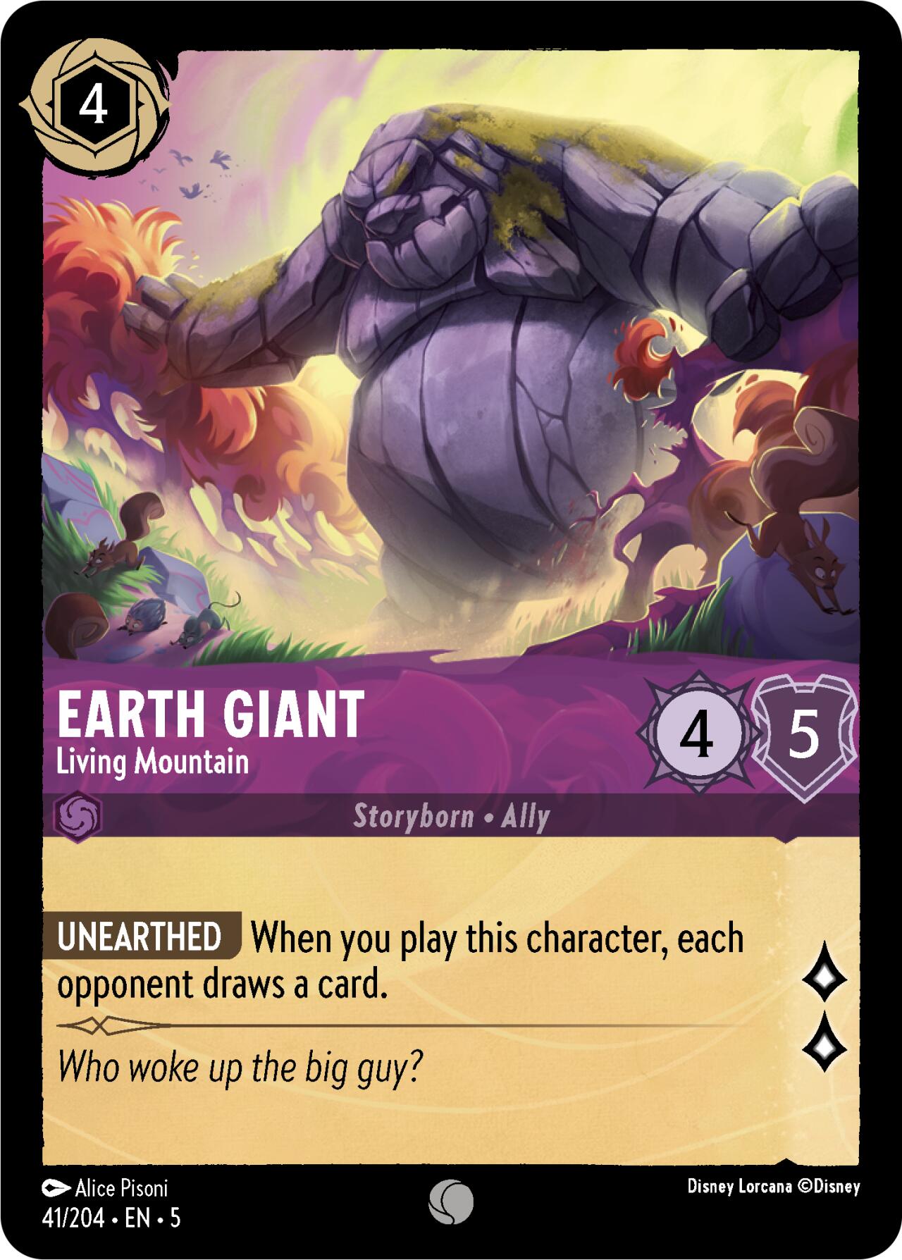 Earth Giant - Living Mountain (41/204) [Shimmering Skies] | Cards and Coasters CA