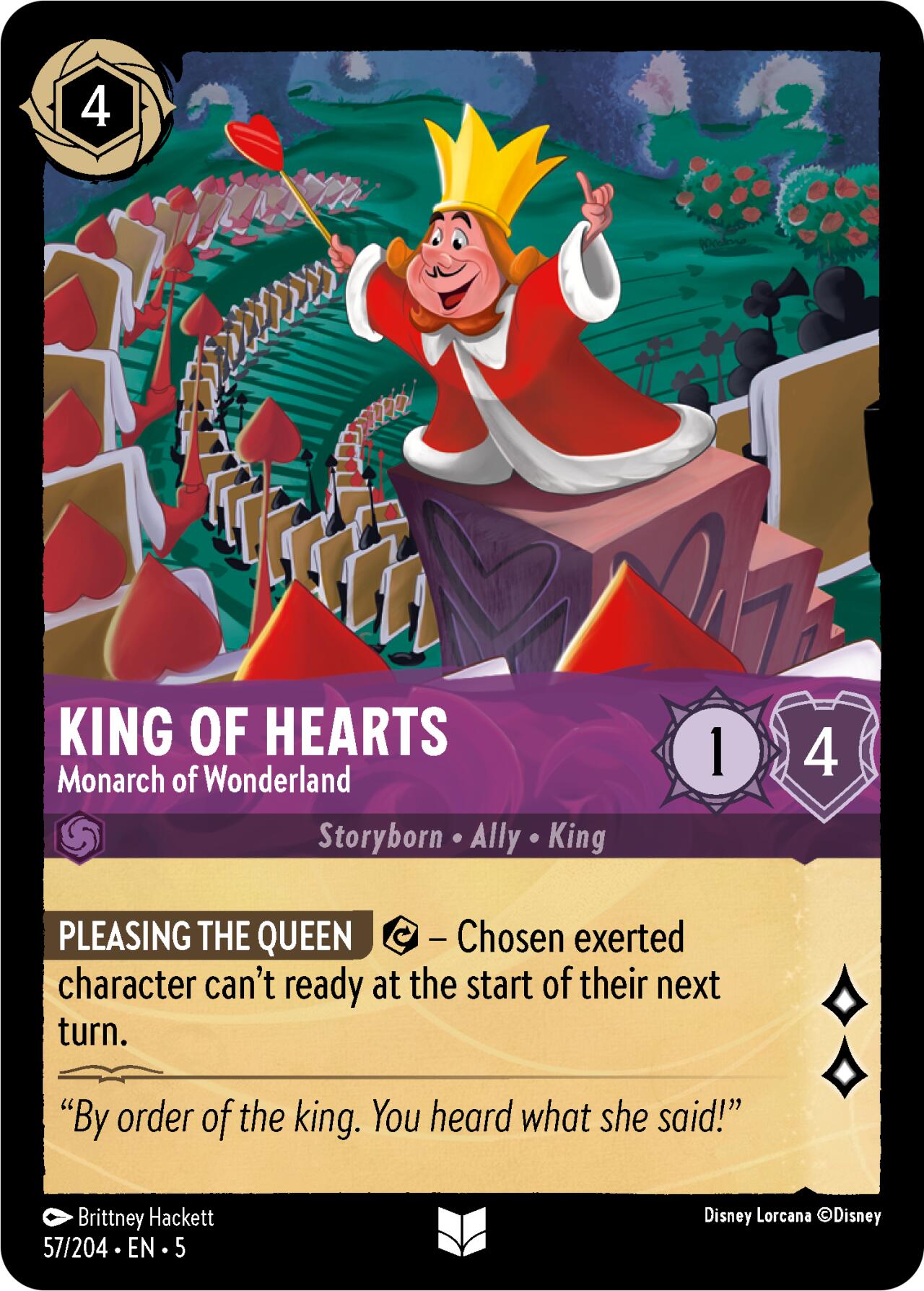 King of Hearts - Monarch of Wonderland (57/204) [Shimmering Skies] | Cards and Coasters CA