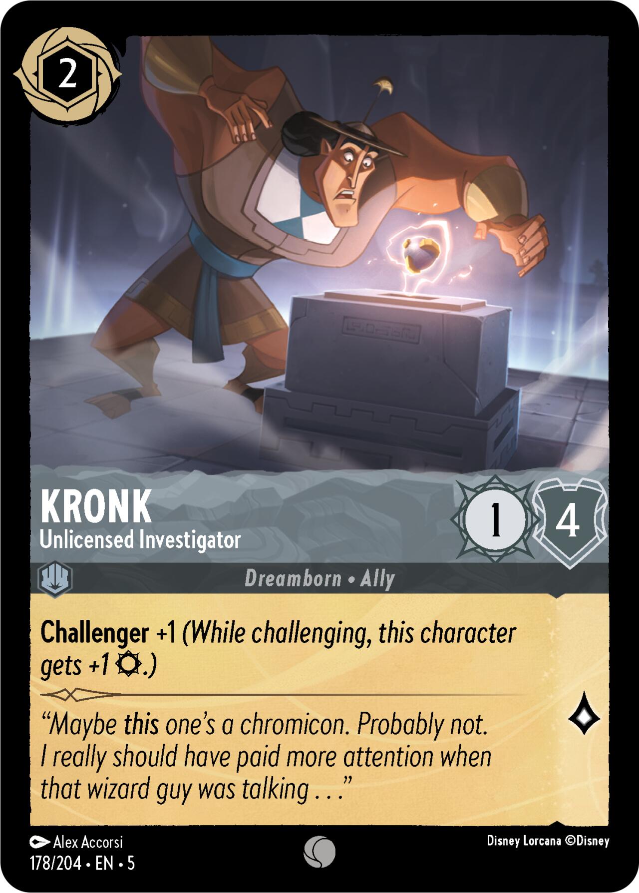 Kronk - Unlicensed Investigator (178/204) [Shimmering Skies] | Cards and Coasters CA