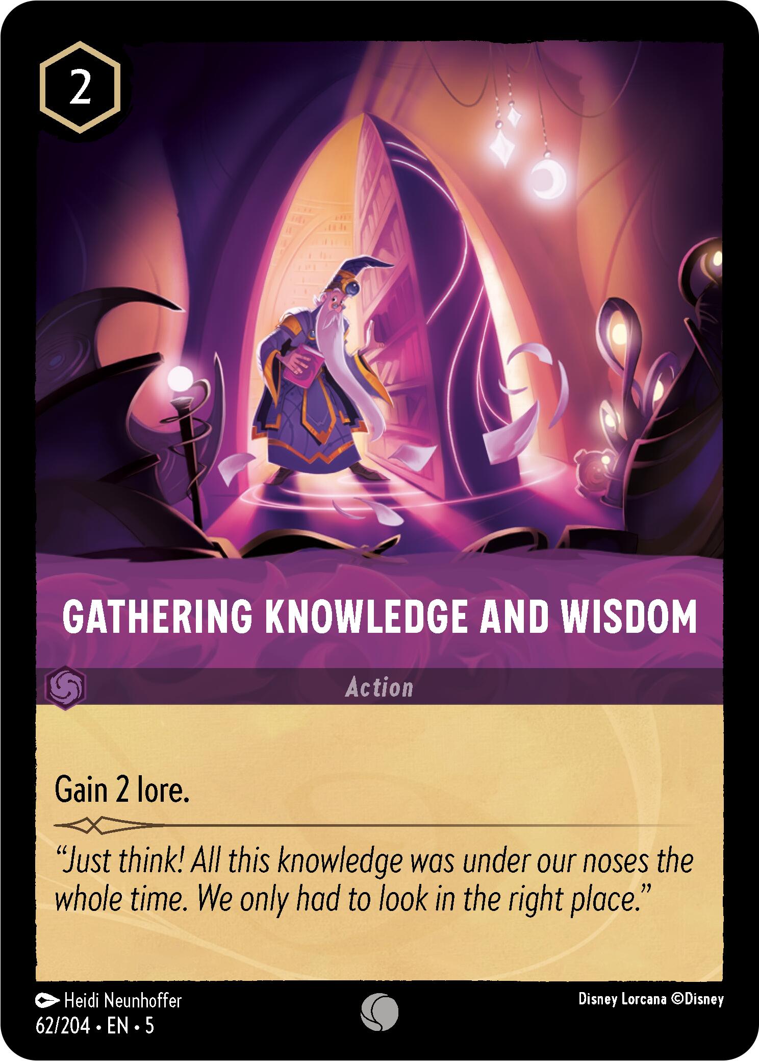 Gathering Knowledge and Wisdom (62/204) [Shimmering Skies] | Cards and Coasters CA