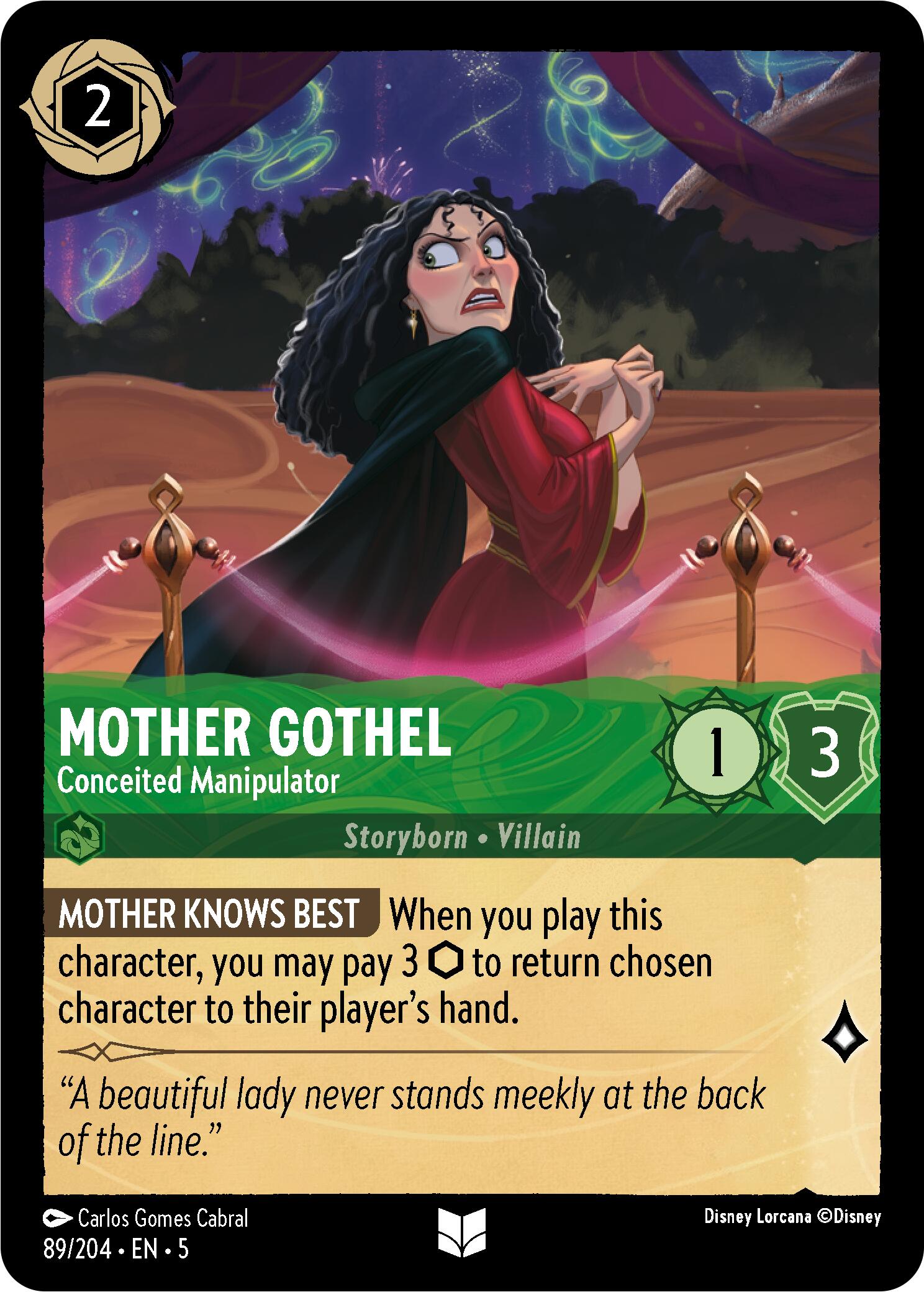 Mother Gothel - Conceited Manipulator (89/204) [Shimmering Skies] | Cards and Coasters CA