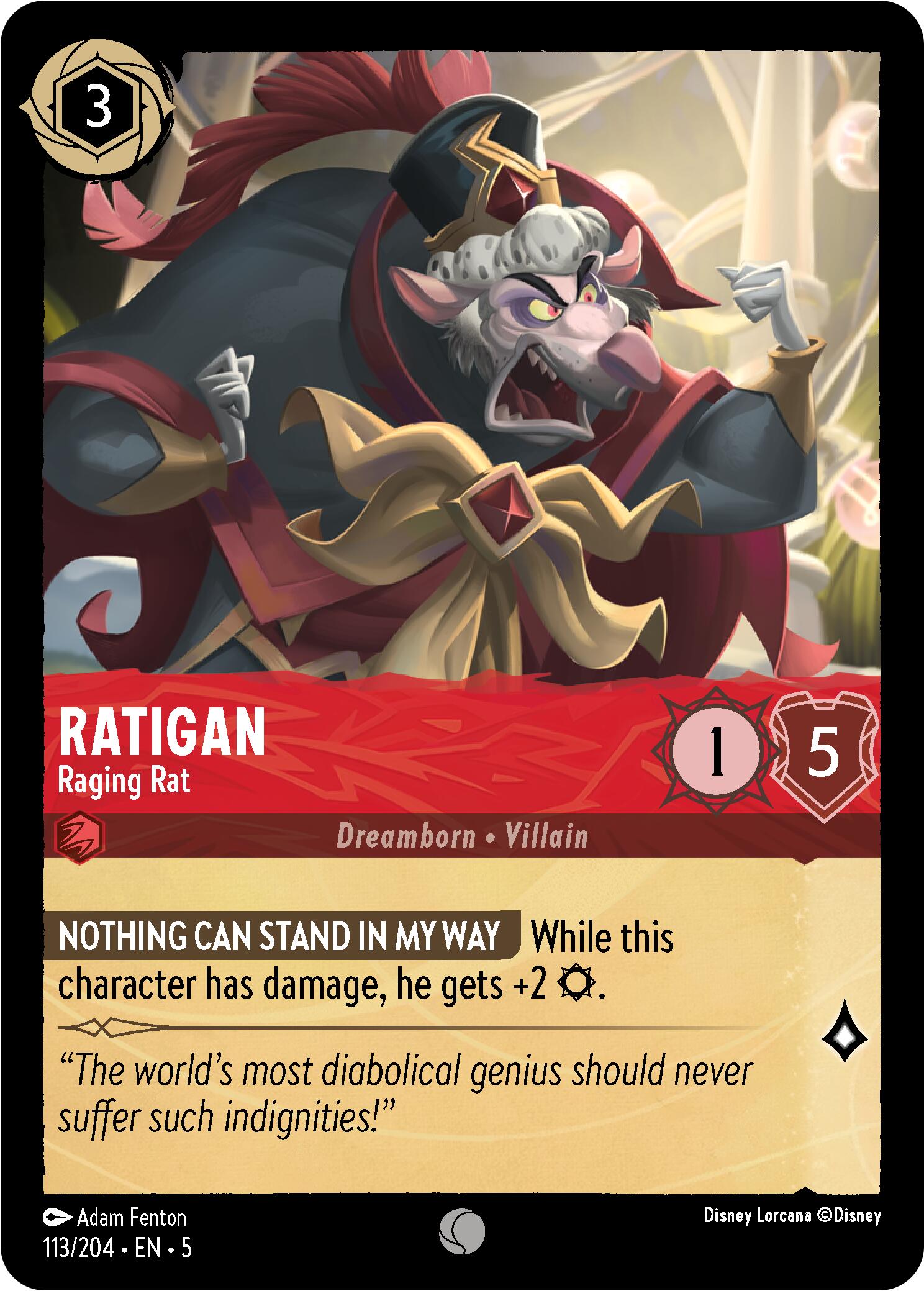 Ratigan - Raging Rat (113/204) [Shimmering Skies] | Cards and Coasters CA