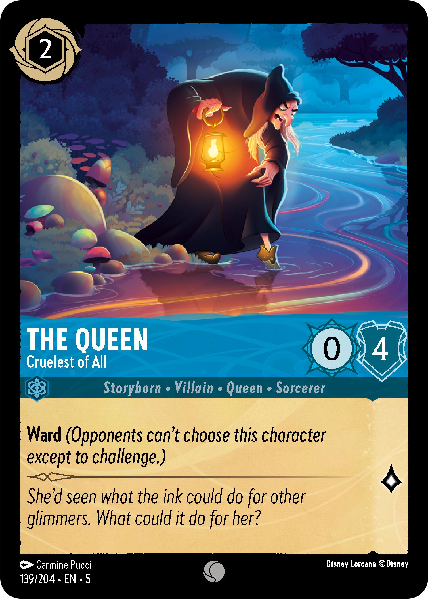 The Queen - Cruelest of All (139/204) [Shimmering Skies] | Cards and Coasters CA