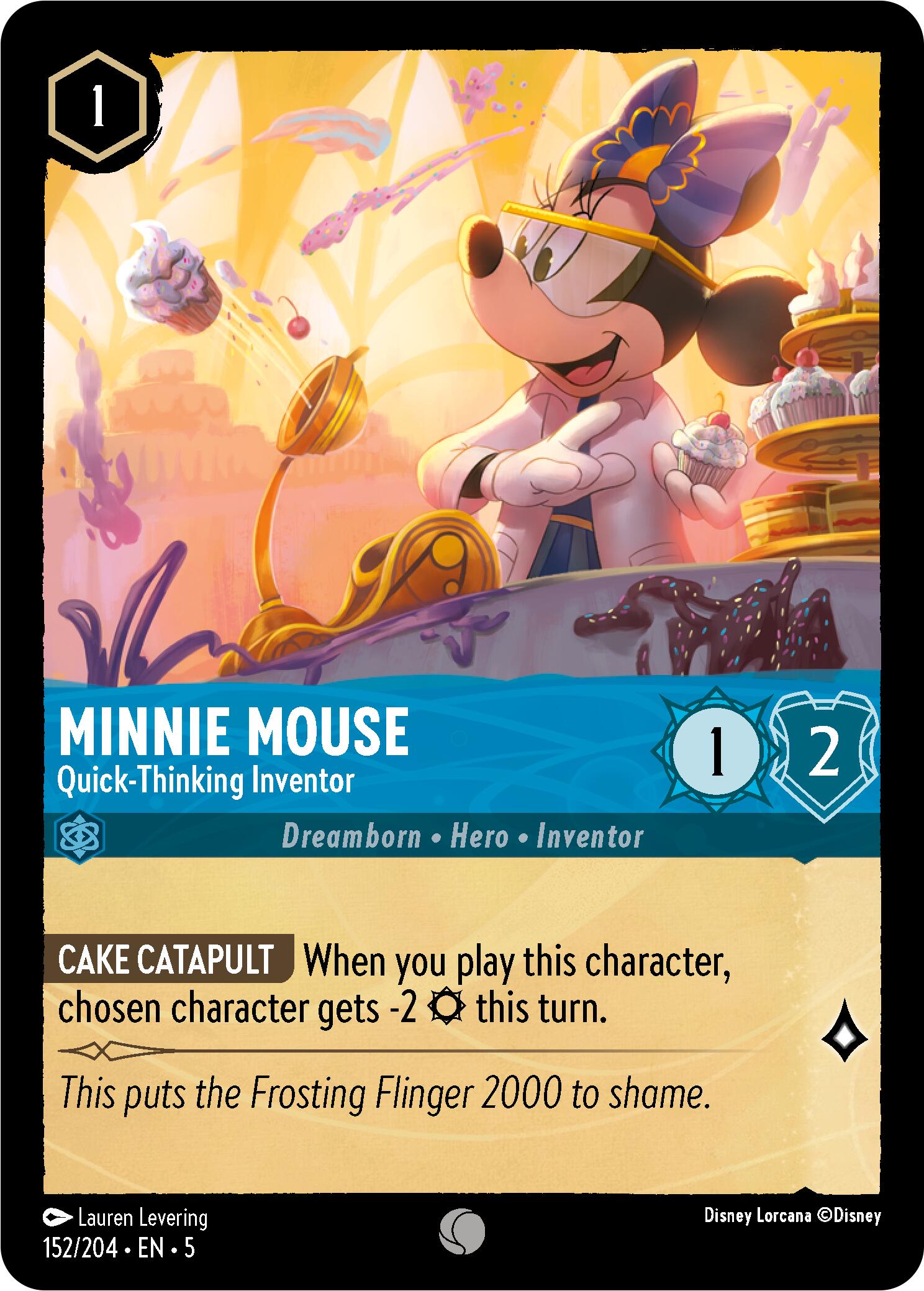 Minnie Mouse - Quick-Thinking Inventor (152/204) [Shimmering Skies] | Cards and Coasters CA