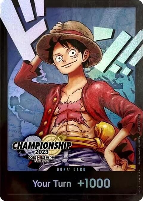 DON!! Card (Monkey.D.Luffy) (2023 World Championship Finals) [One Piece Promotion Cards] | Cards and Coasters CA