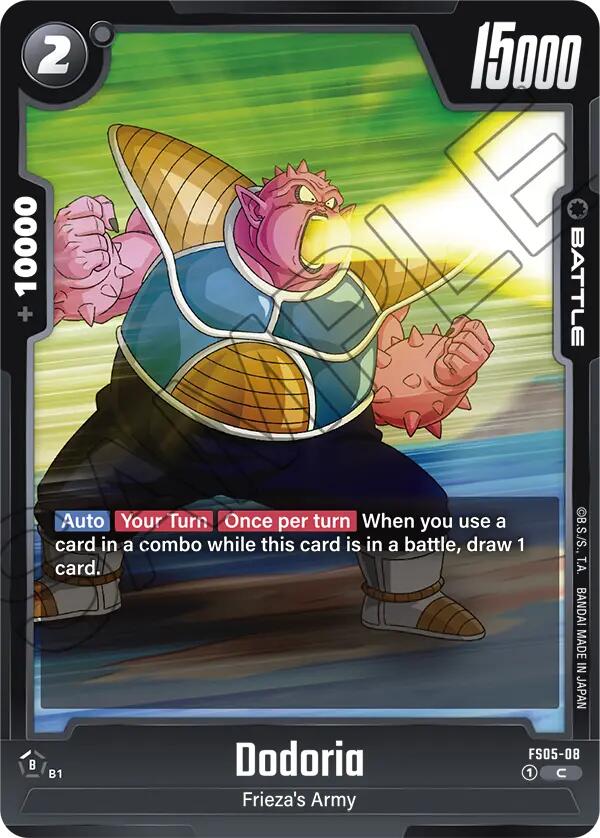 Dodoria [Starter Deck: Bardock] | Cards and Coasters CA
