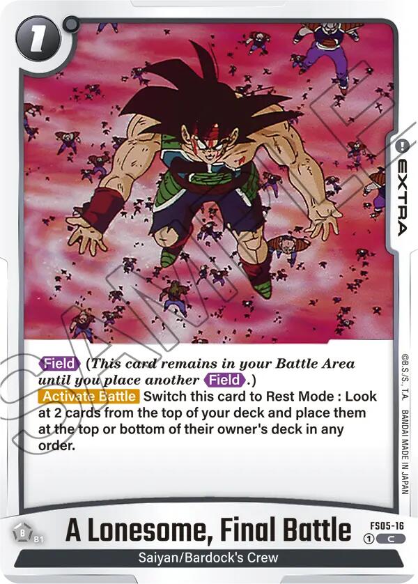 A Lonesome, Final Battle [Starter Deck: Bardock] | Cards and Coasters CA