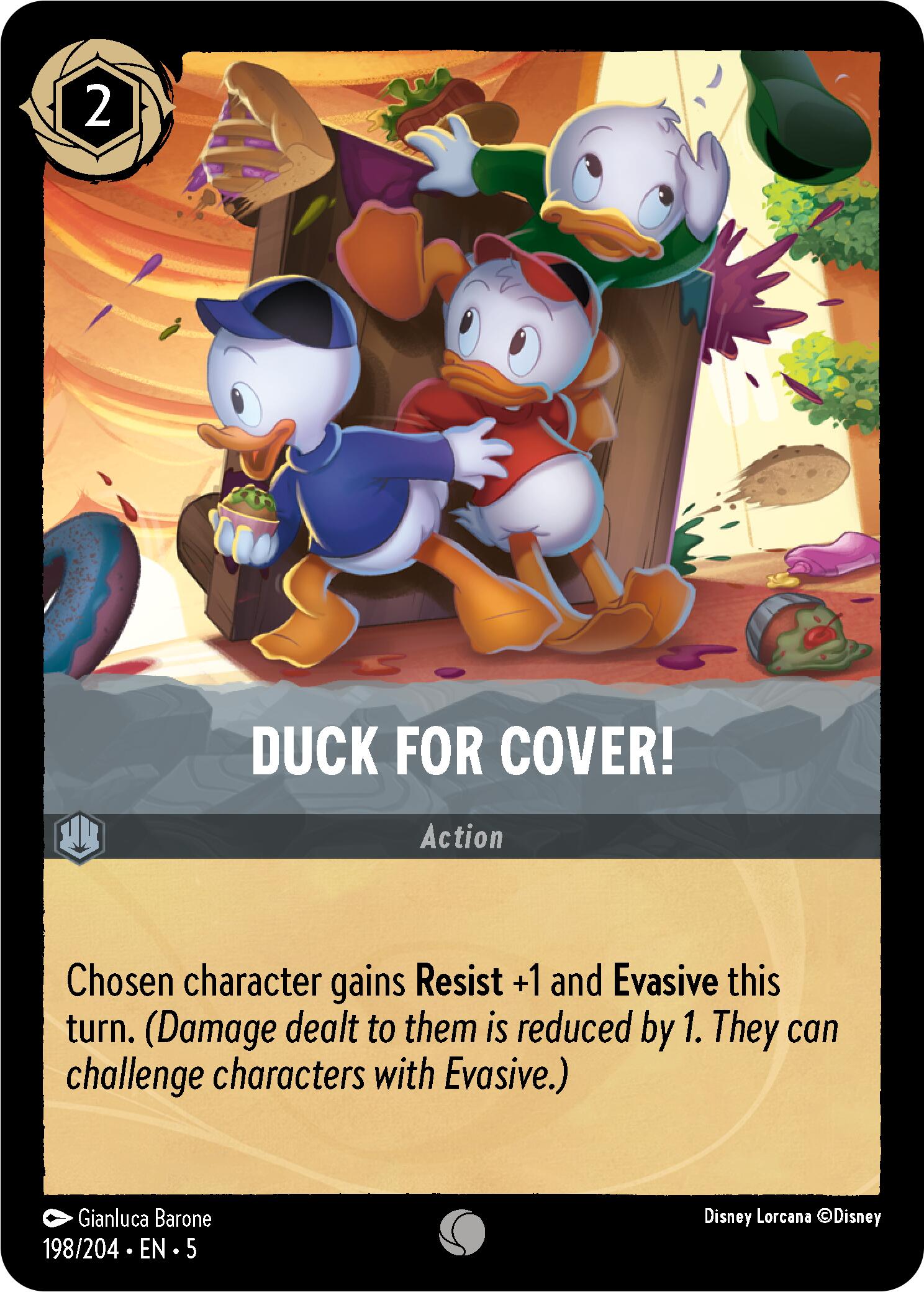 Duck for Cover! (198/204) [Shimmering Skies] | Cards and Coasters CA