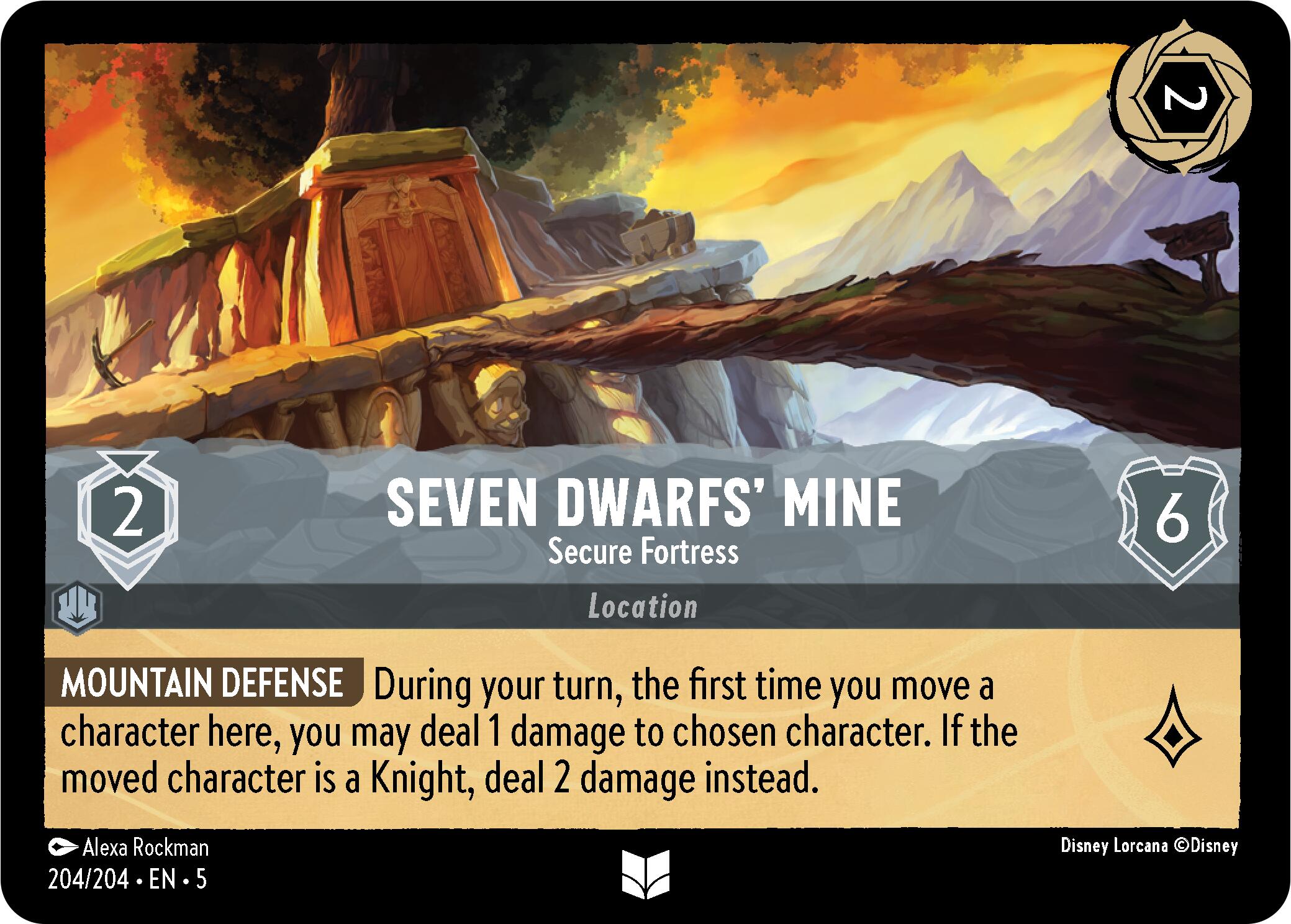 Seven Dwarfs' Mine - Secure Fortress (204/204) [Shimmering Skies] | Cards and Coasters CA