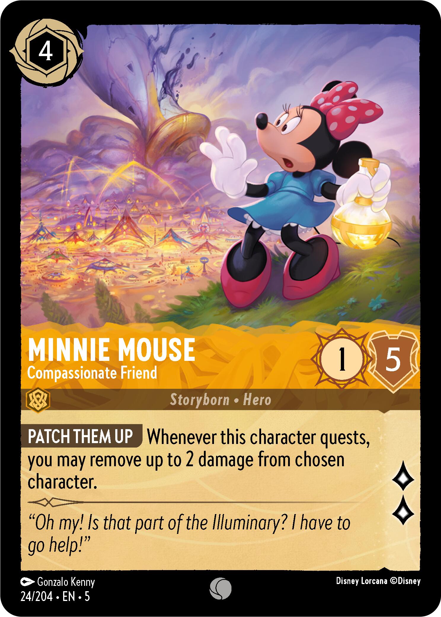 Minnie Mouse - Compassionate Friend (24/204) [Shimmering Skies] | Cards and Coasters CA