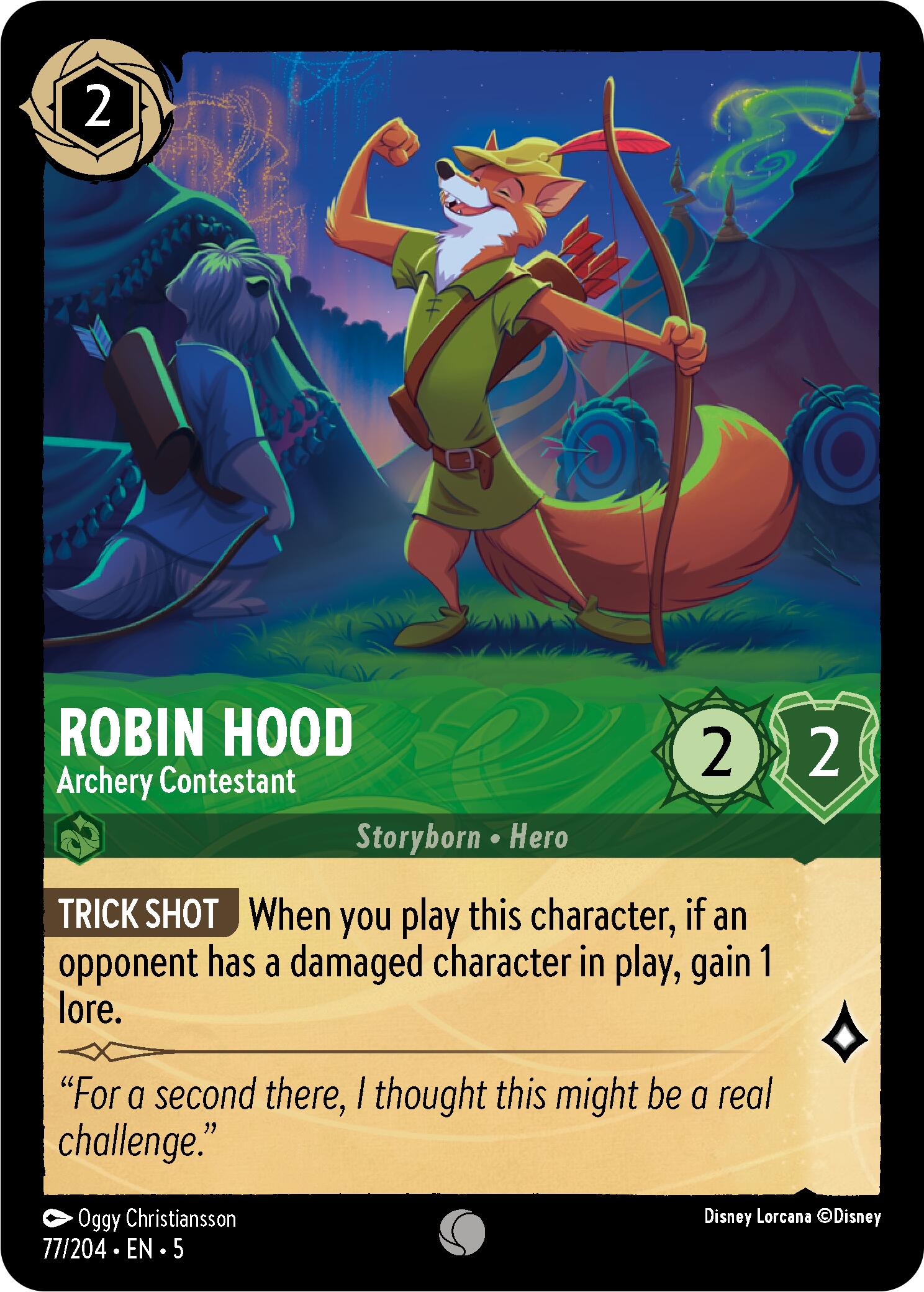 Robin Hood - Archery Contestant (77/204) [Shimmering Skies] | Cards and Coasters CA