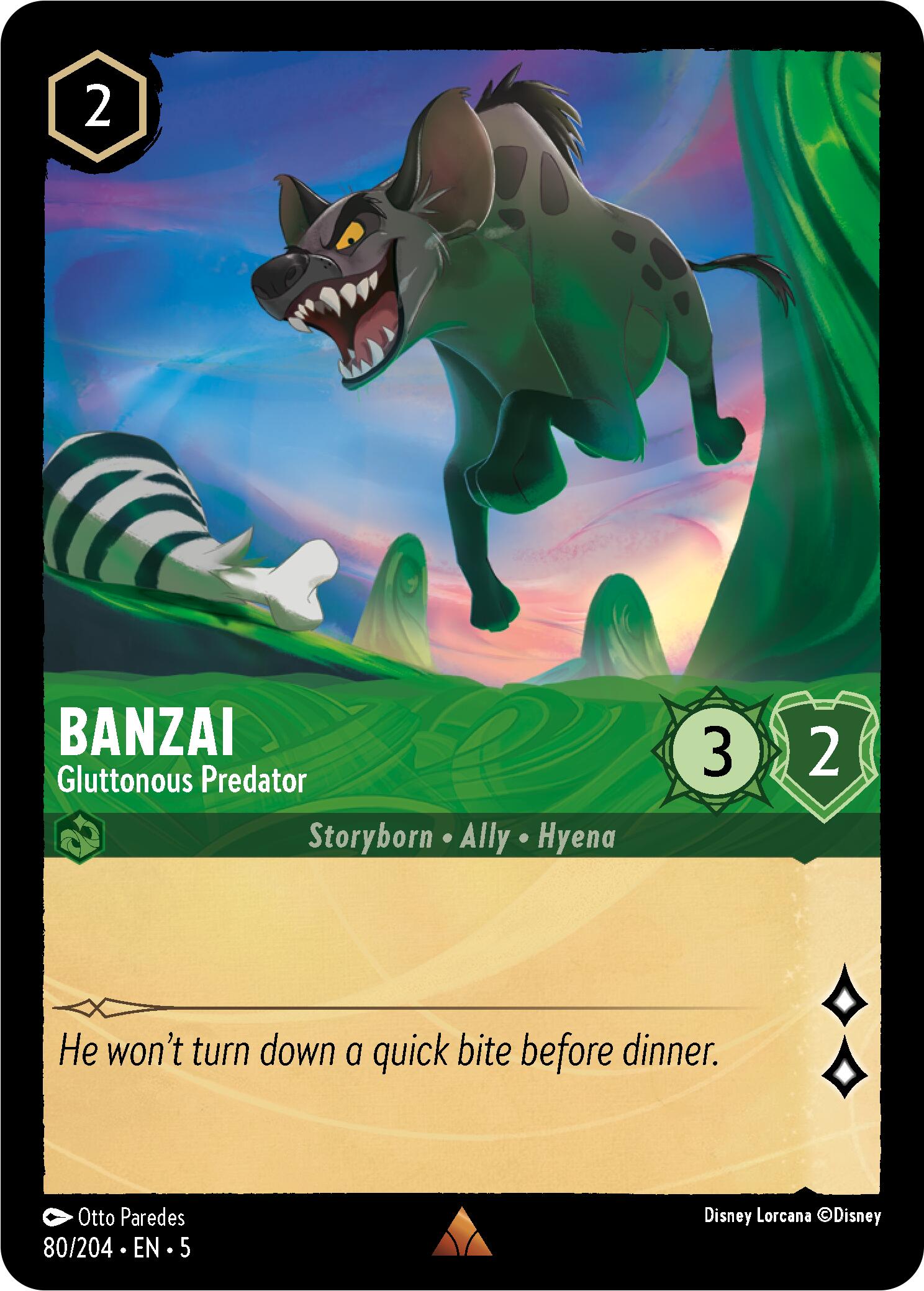 Banzai - Gluttonous Predator (80/204) [Shimmering Skies] | Cards and Coasters CA