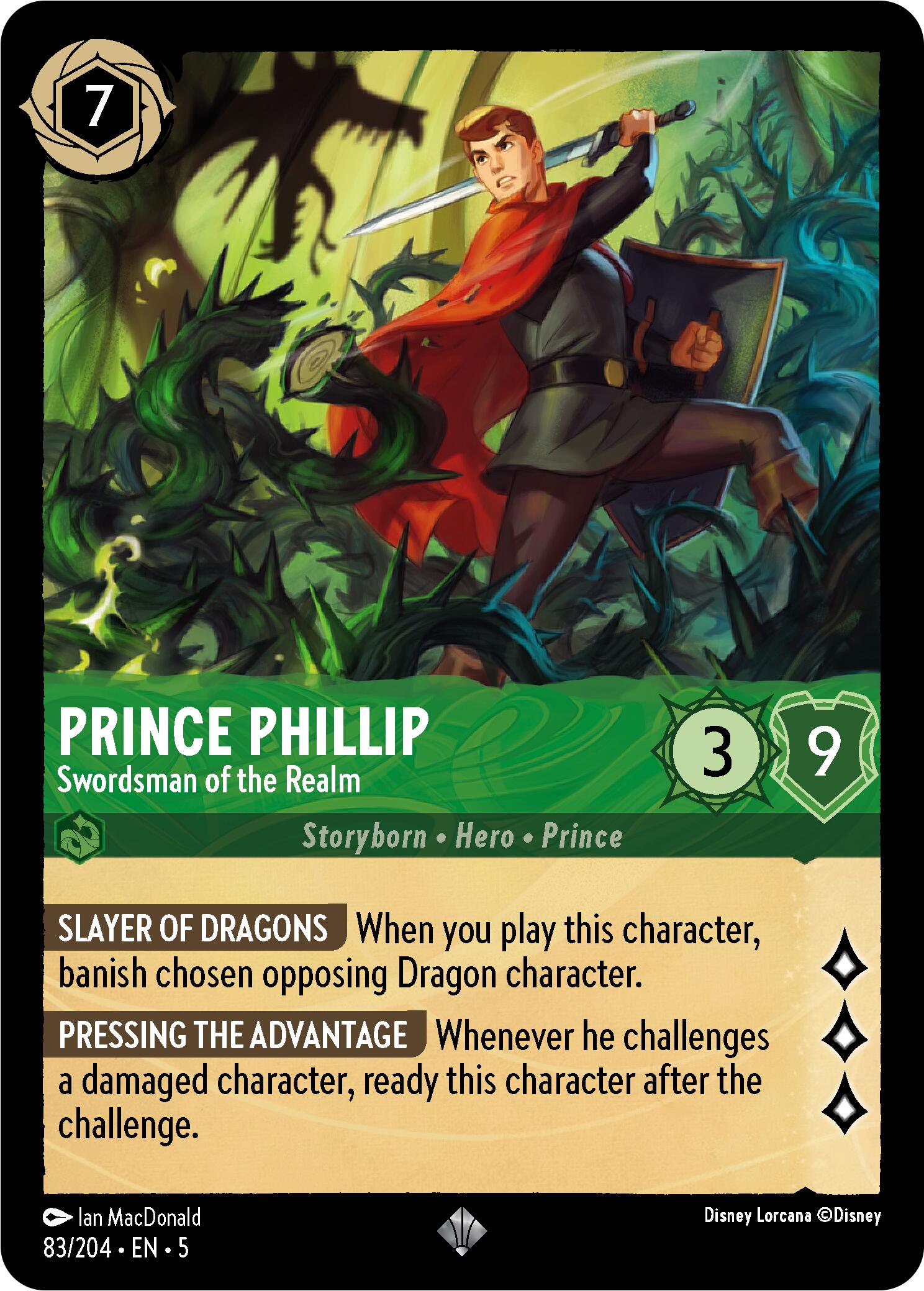 Prince Phillip - Swordsman of the Realm (83/204) [Shimmering Skies] | Cards and Coasters CA