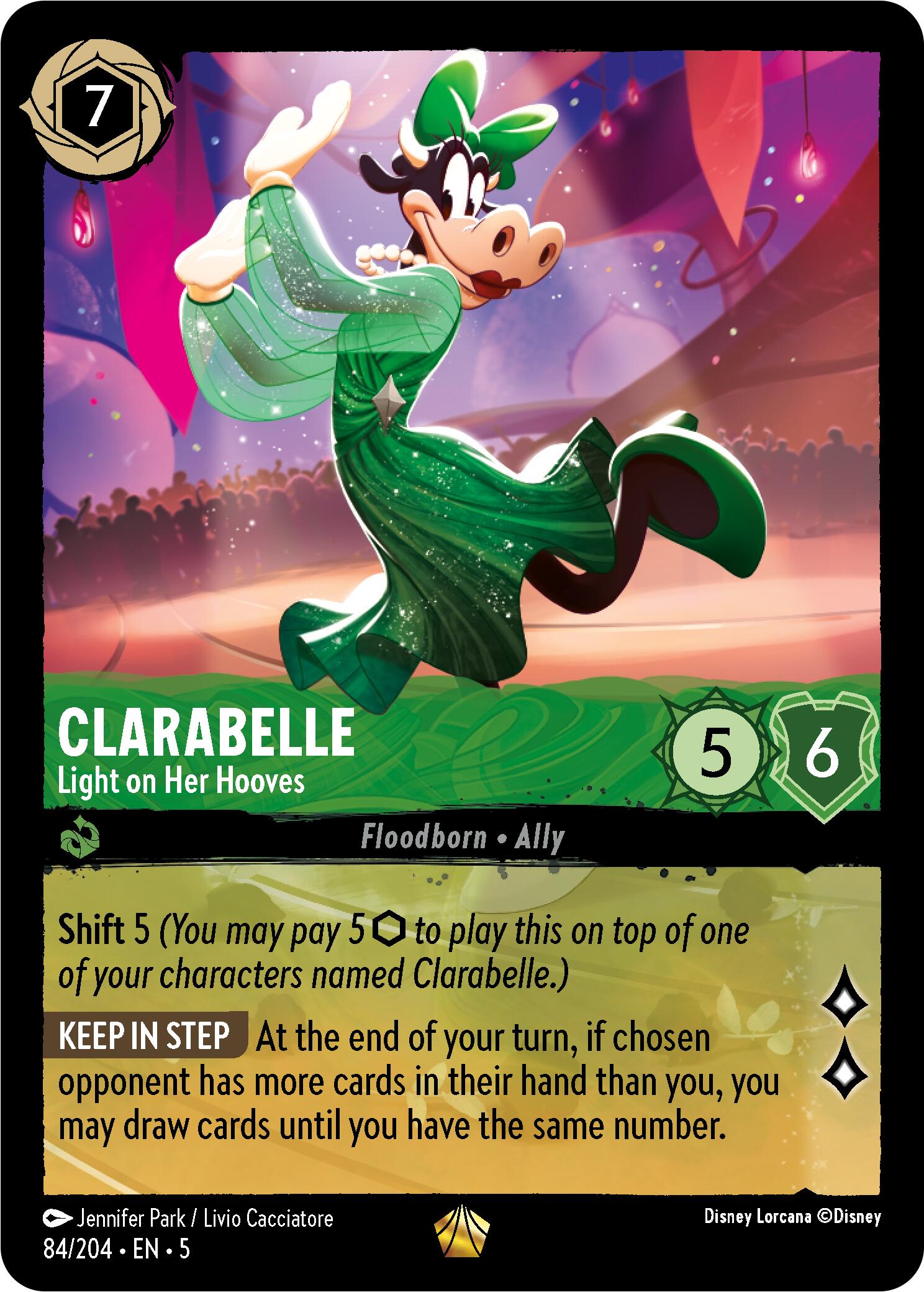 Clarabelle - Light on Her Hooves (84/204) [Shimmering Skies] | Cards and Coasters CA