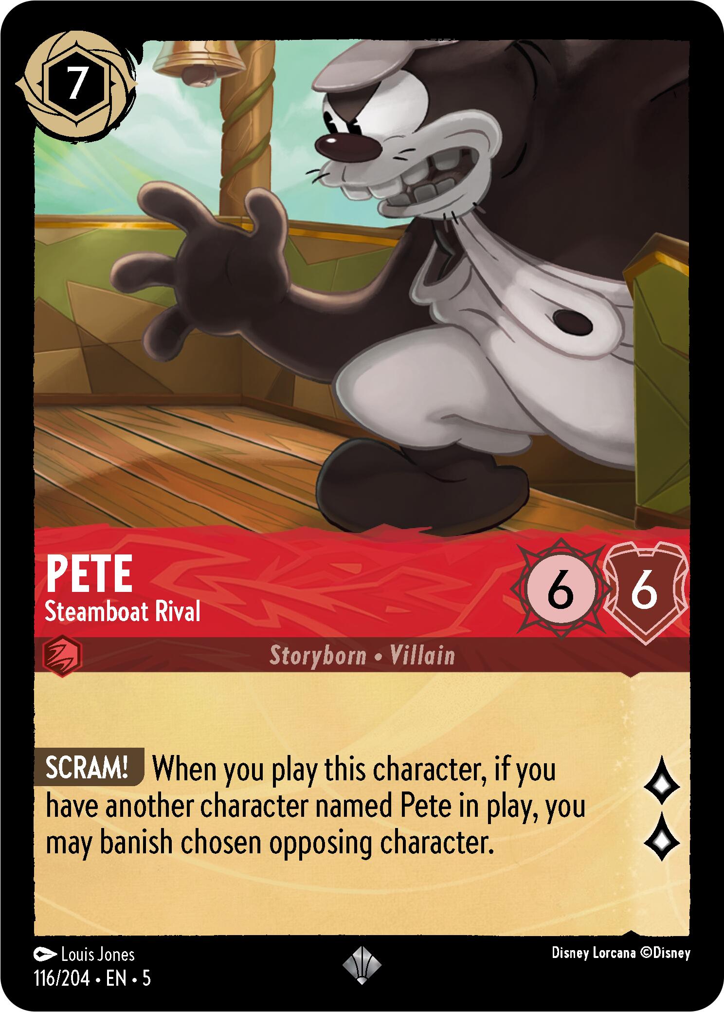 Pete - Steamboat Rival (116/204) [Shimmering Skies] | Cards and Coasters CA