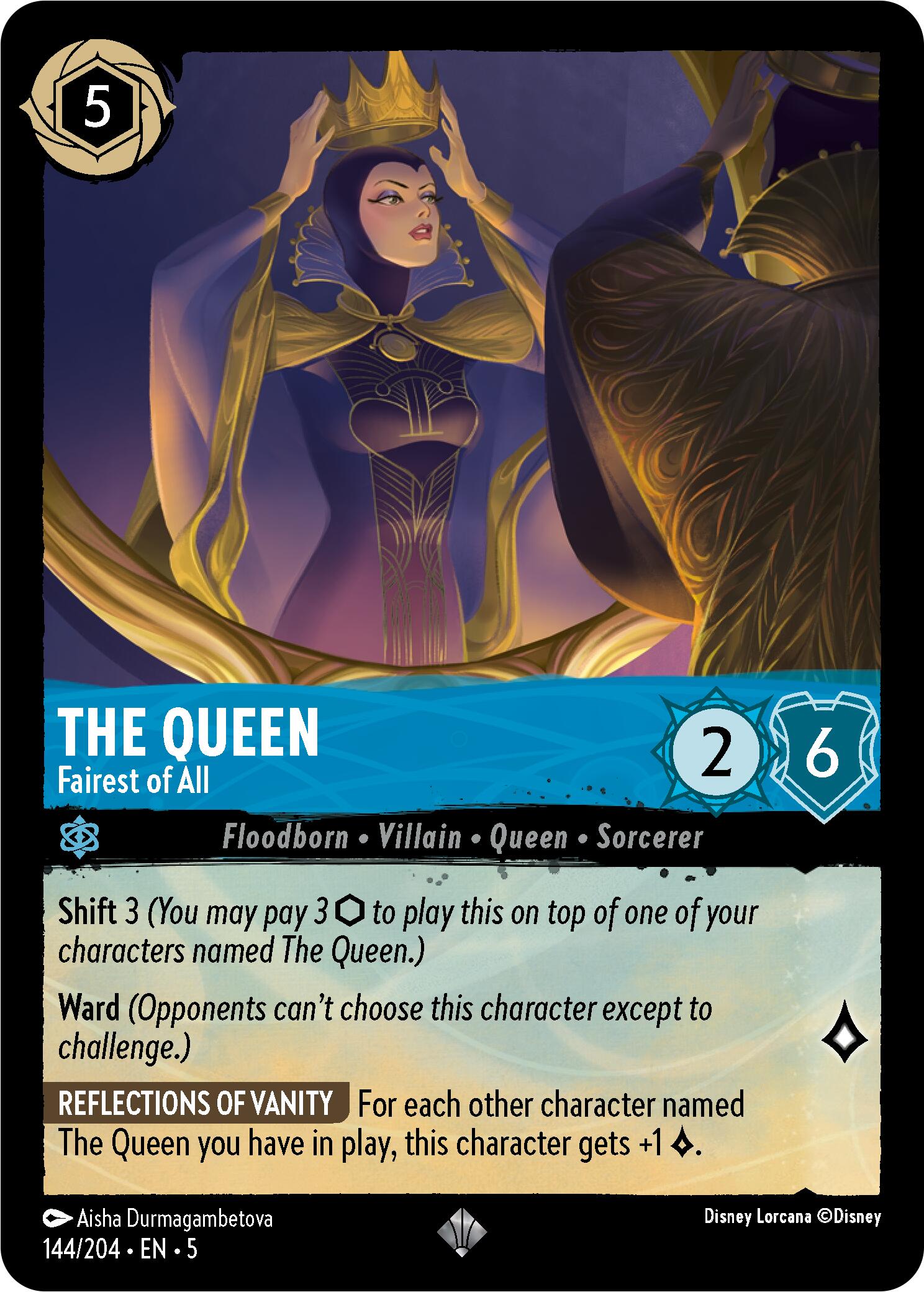 The Queen - Fairest of All (144/204) [Shimmering Skies] | Cards and Coasters CA