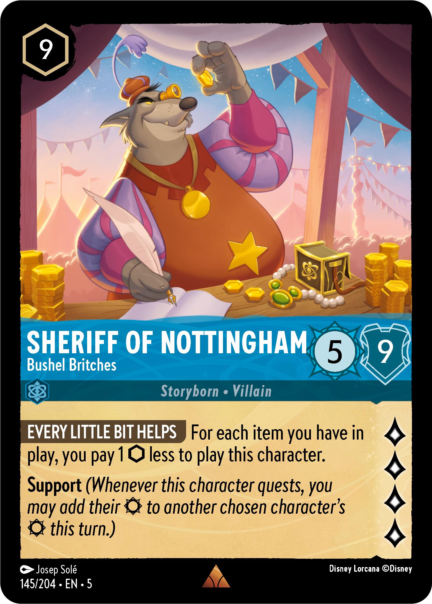 Sheriff of Nottingham - Bushel Britches (145/204) [Shimmering Skies] | Cards and Coasters CA