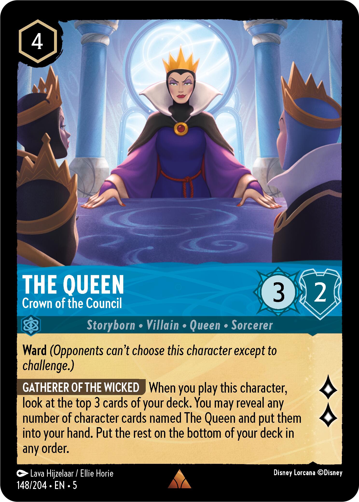 The Queen - Crown of the Council (148/204) [Shimmering Skies] | Cards and Coasters CA