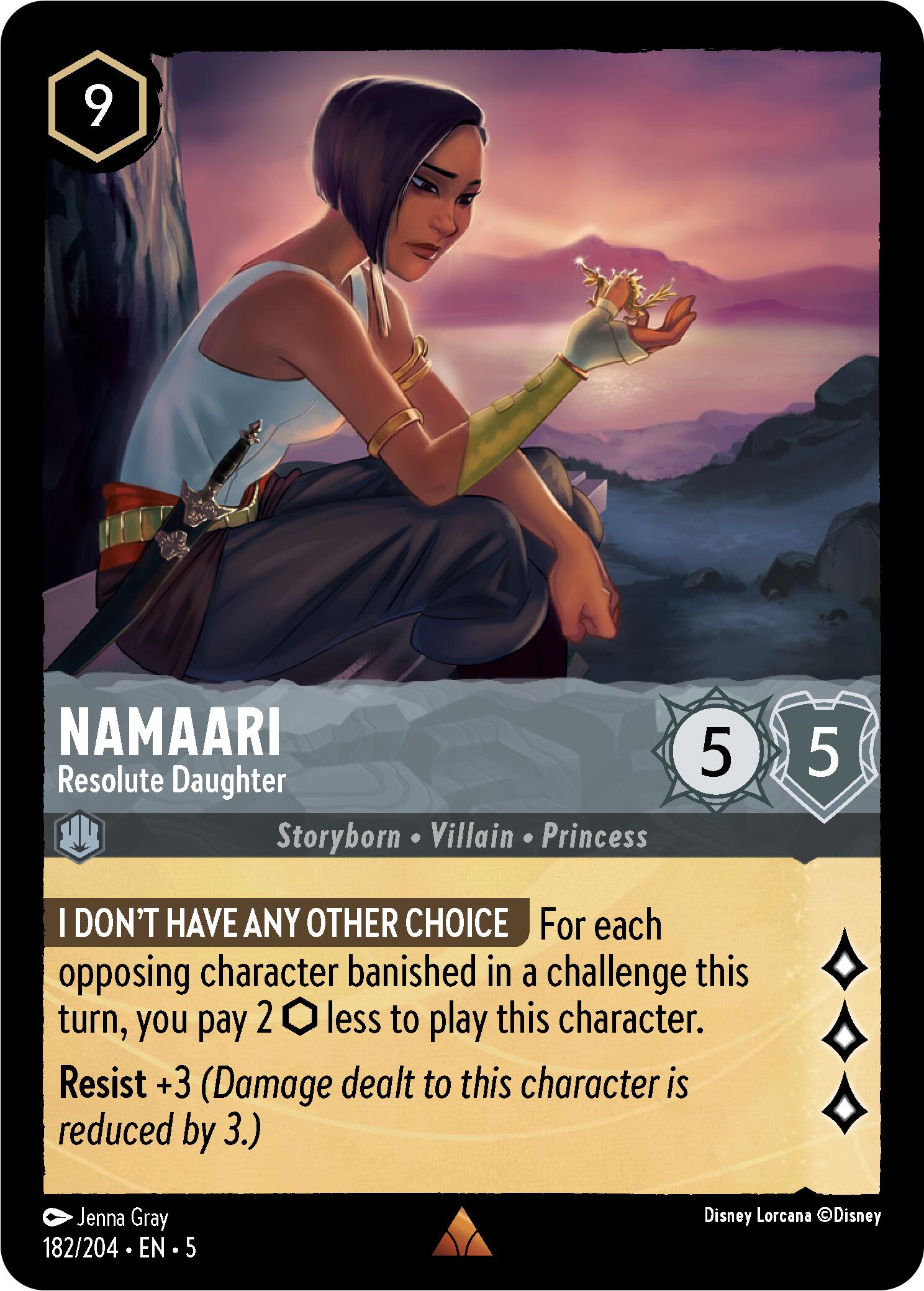 Namaari - Resolute Daughter (182/204) [Shimmering Skies] | Cards and Coasters CA