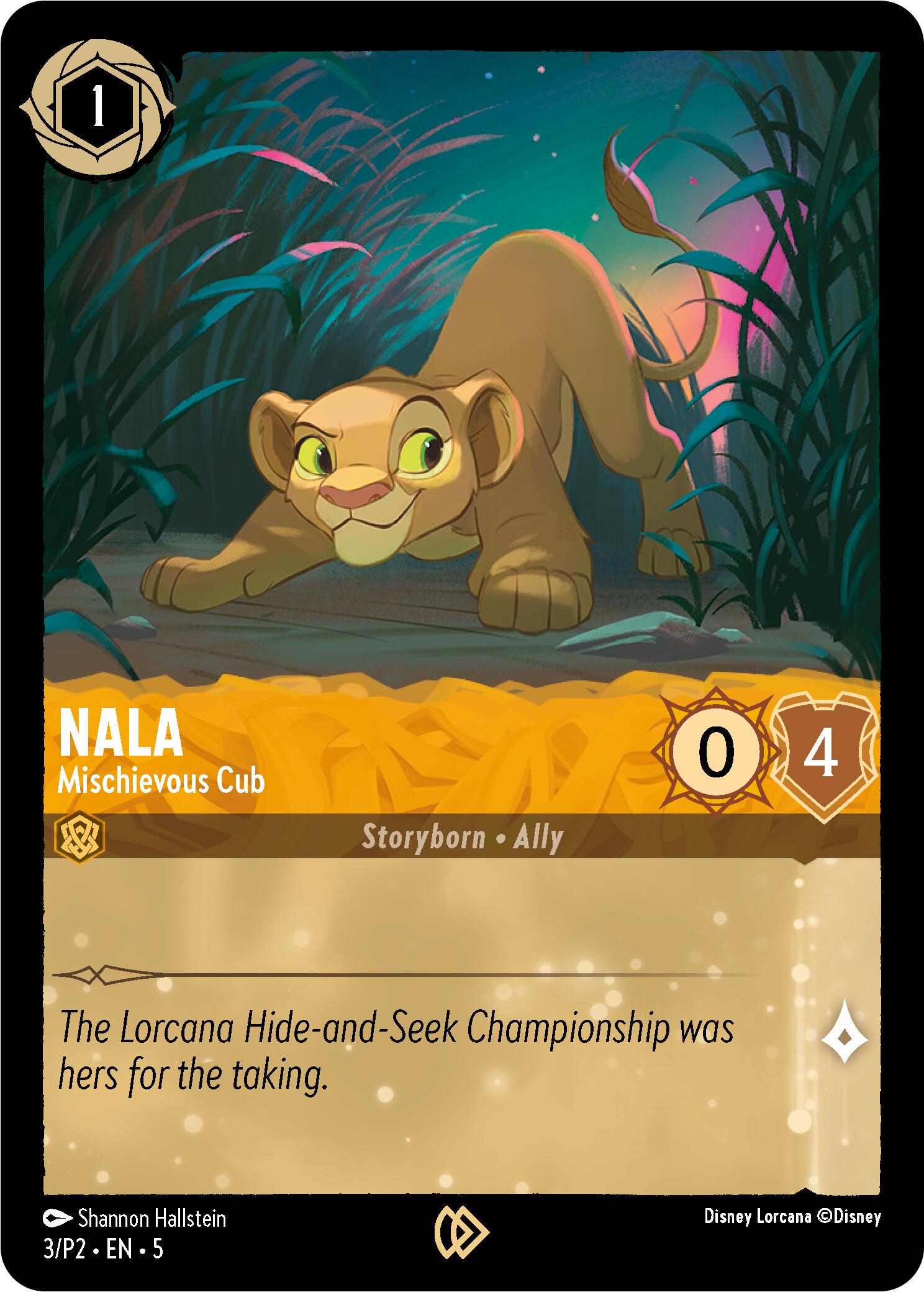 Nala - Mischievous Cub (3) [Promo Cards] | Cards and Coasters CA