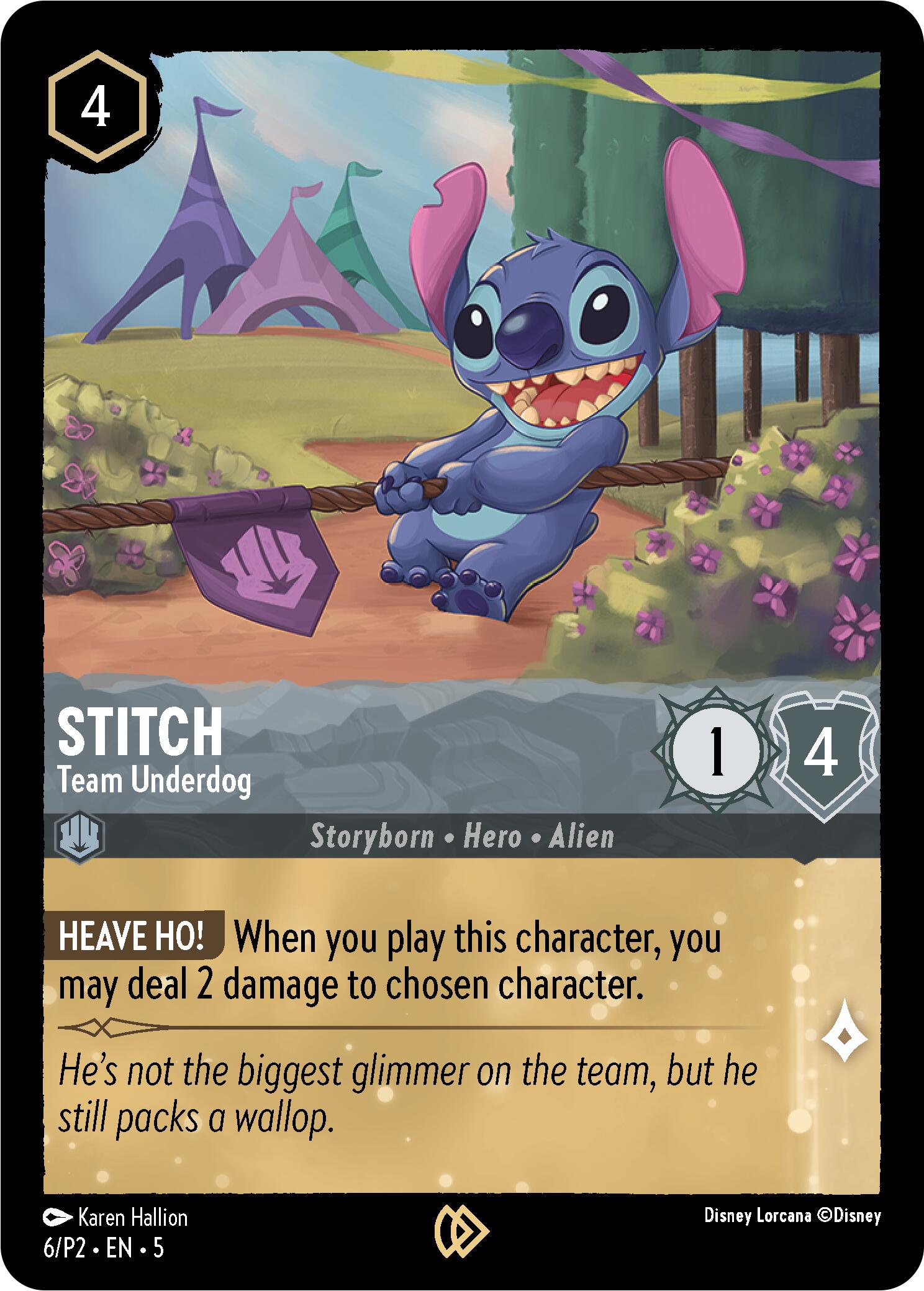 Stitch - Team Underdog (6) [Promo Cards] | Cards and Coasters CA