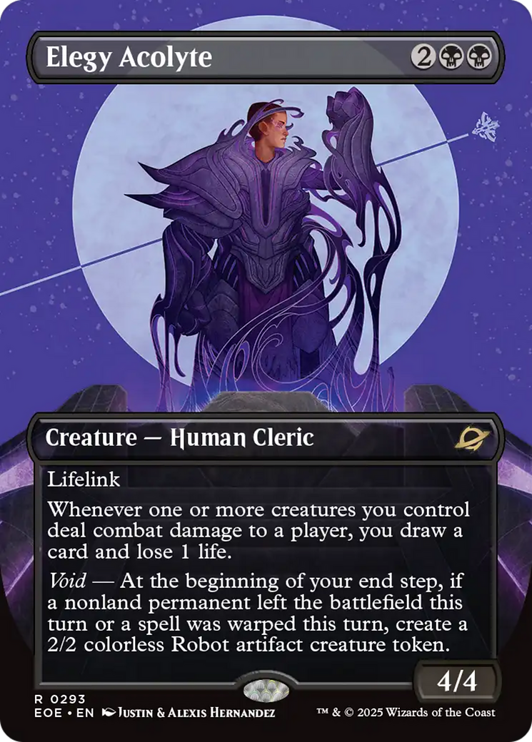 Elegy Acolyte (Borderless) [Edge of Eternities] | Cards and Coasters CA