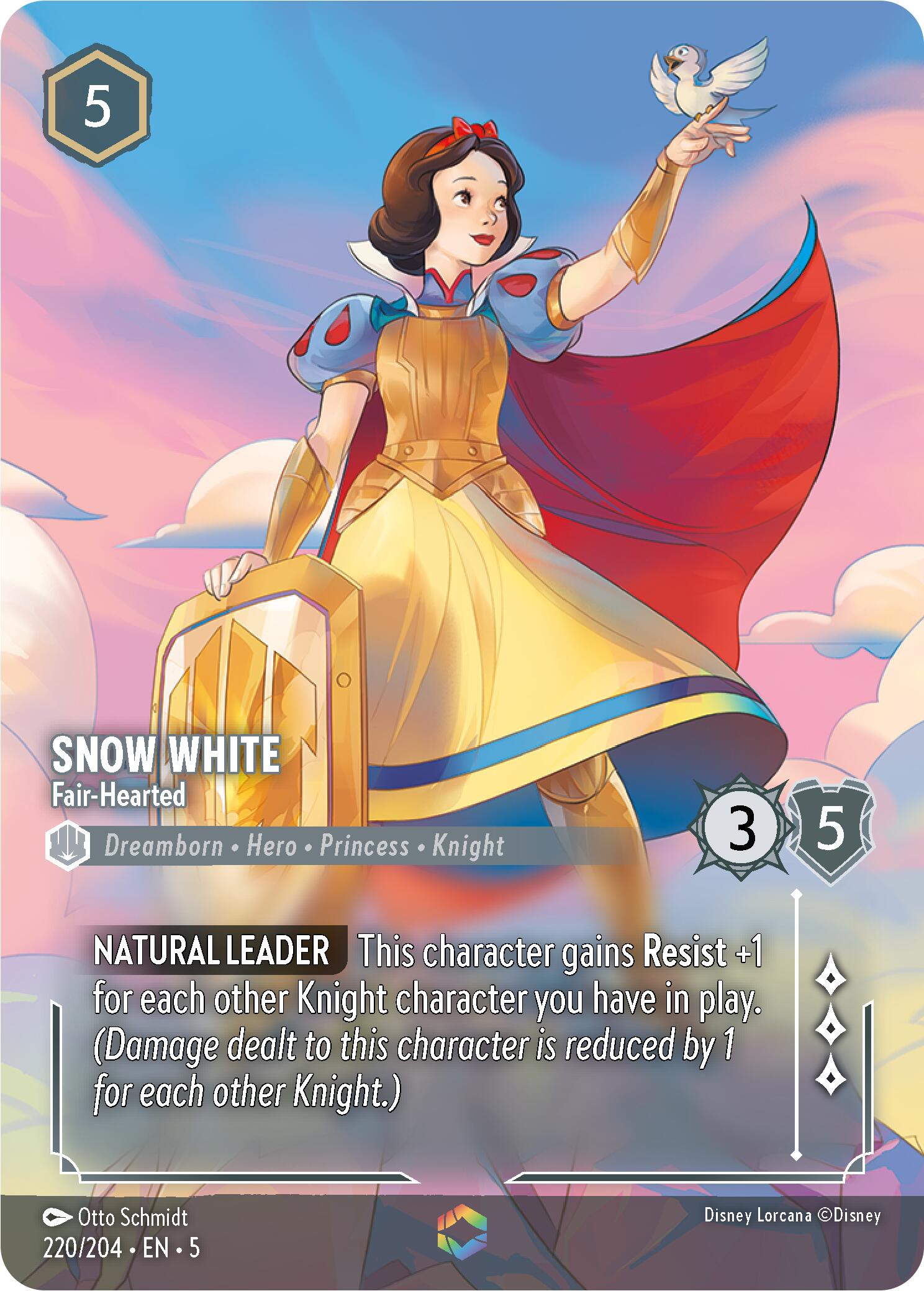 Snow White - Fair-Hearted (Enchanted) (220/204) [Shimmering Skies] | Cards and Coasters CA