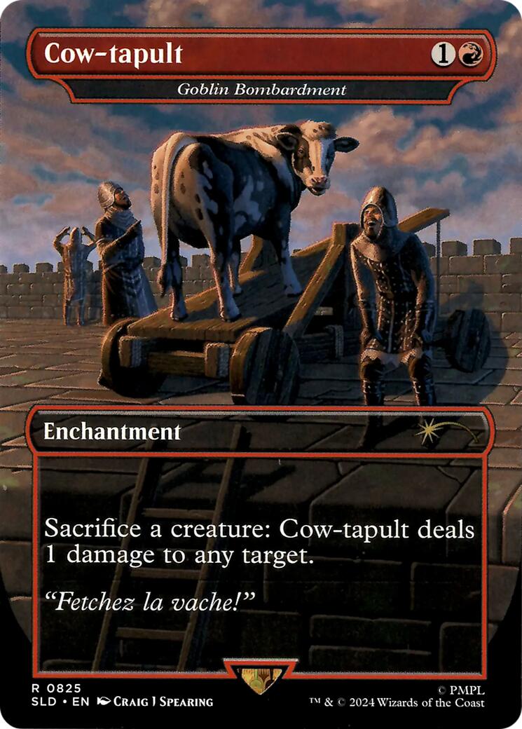 Cow-tapult - Goblin Bombardment [Secret Lair Drop Series] | Cards and Coasters CA