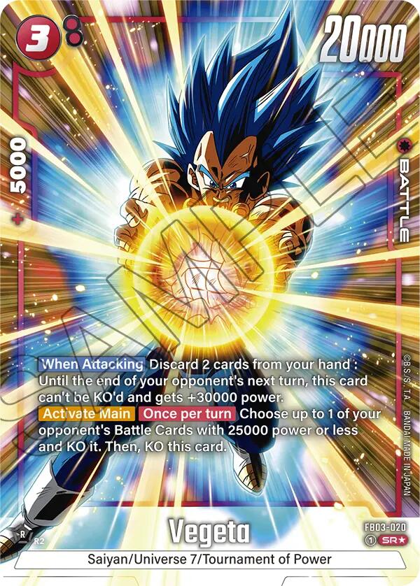 Vegeta (FB03-020) (Alternate Art) [Raging Roar] | Cards and Coasters CA