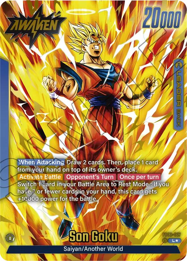 Son Goku (FB03-027) (Alternate Art) [Raging Roar] | Cards and Coasters CA