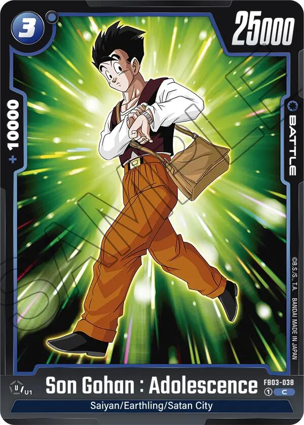 Son Gohan : Adolescence (FB03-038) [Raging Roar] | Cards and Coasters CA