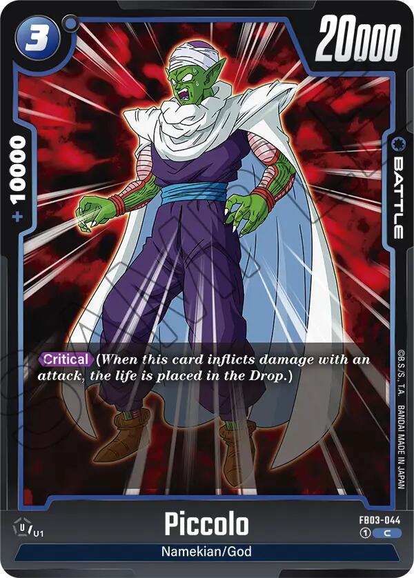 Piccolo (FB03-044) [Raging Roar] | Cards and Coasters CA
