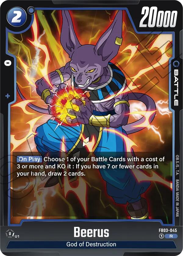 Beerus (FB03-045) [Raging Roar] | Cards and Coasters CA