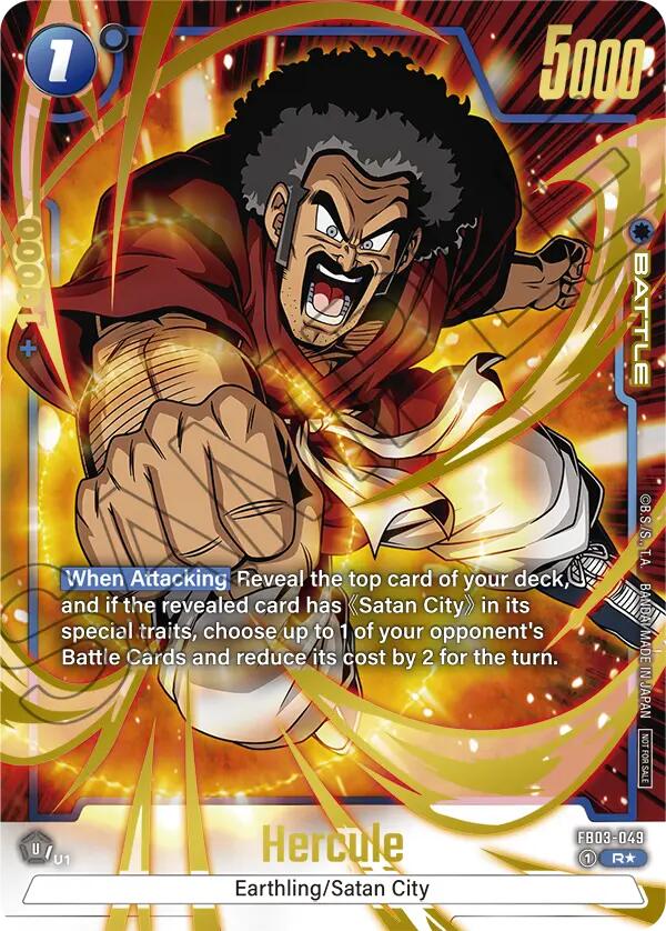 Hercule (FB03-049) (Championship Pack 02) (Gold) [Fusion World Tournament Cards] | Cards and Coasters CA