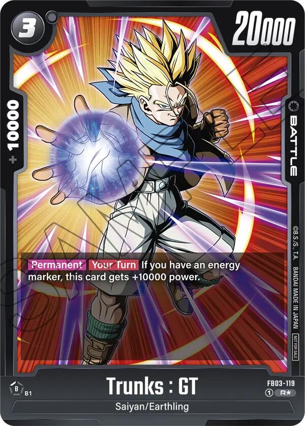 Trunks : GT (FB03-119) (Championship Pack 02) [Fusion World Tournament Cards] | Cards and Coasters CA